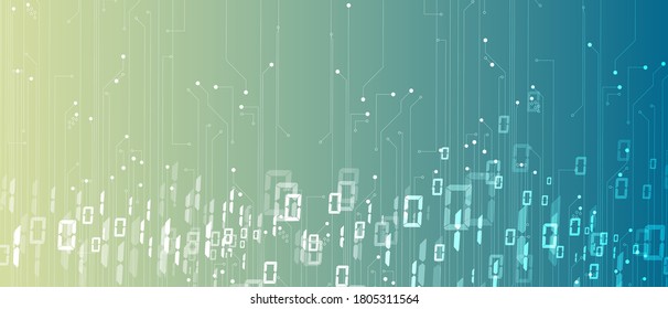 Technology innovation background, idea of global business solution