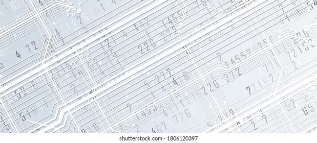 Technology innovation background, idea of global business solution