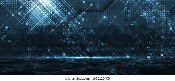 Technology innovation background, idea of global business solution