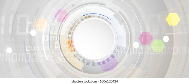 Technology innovation background, idea of global business solution