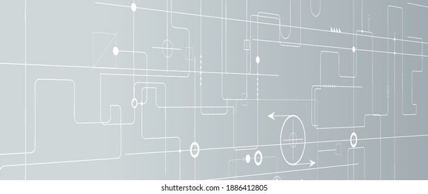Technology innovation background, idea of global business solution