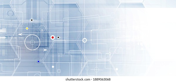 Technology innovation background, idea of global business solution