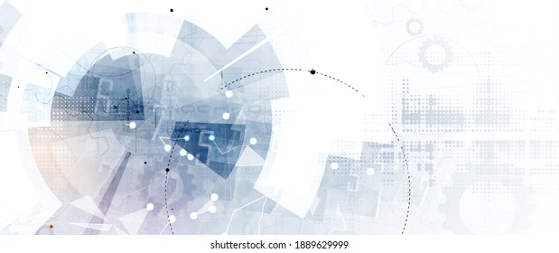 Technology innovation background, idea for global business solution