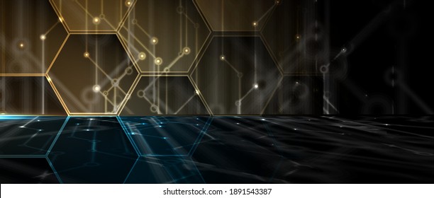 Technology innovation background, idea of global business solution