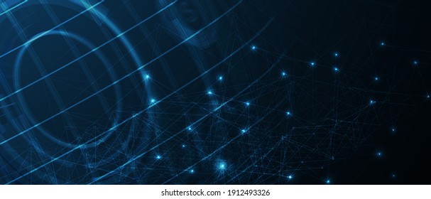 Technology innovation background, idea of global business solution