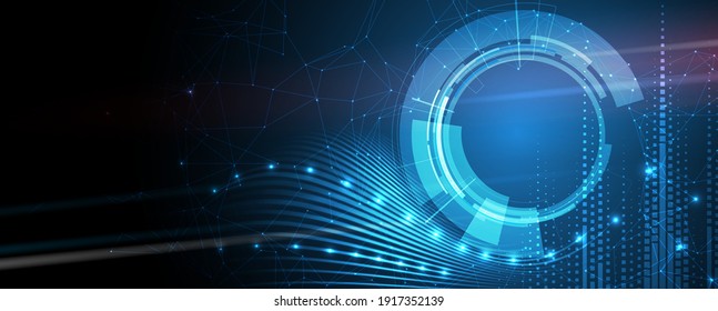 Technology innovation background, idea of global business solution