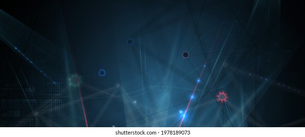 Technology innovation background, idea of global business solution