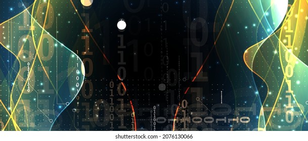 Technology innovation background, idea of global business solution