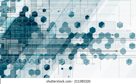 Technology innovation background, idea of global business solution