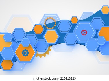 Technology innovation background, idea of global business solution