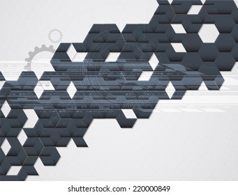 Technology innovation background, idea of global business solution