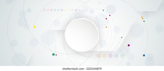 Technology innovation background, idea of global business solution