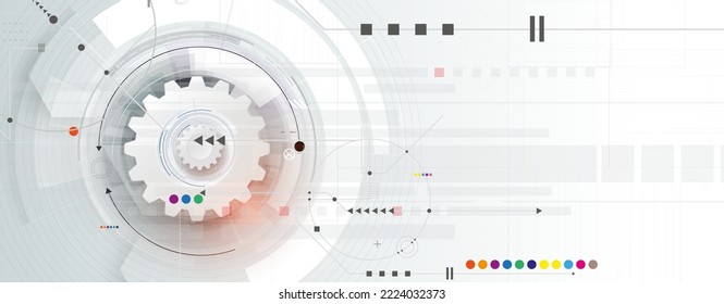 Technology innovation background, idea of global business solution