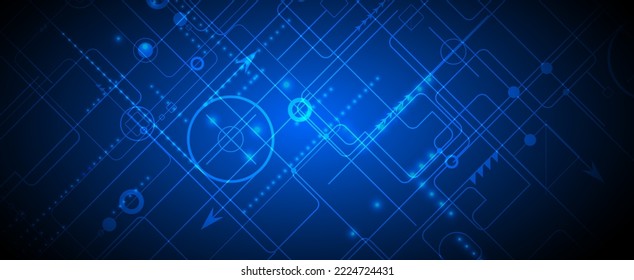 Technology innovation background, idea of global business solution