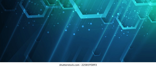 Technology innovation background, idea of global business solution