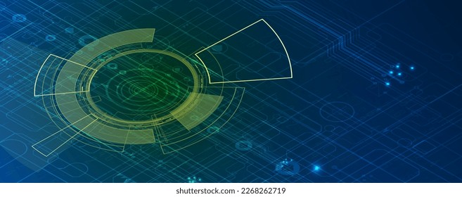 Technology innovation background, idea of global business solution