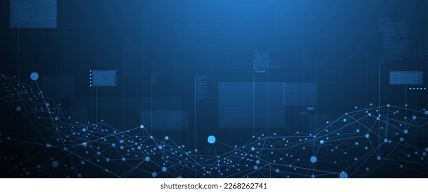 Technology innovation background, idea of global business solution