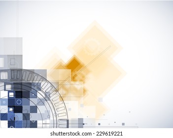 Technology innovation background, idea of global business solution