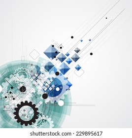 Technology innovation background, idea of global business solution