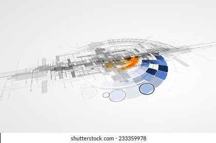 Technology innovation background, idea of global business solution