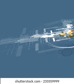 Technology innovation background, idea of global business solution