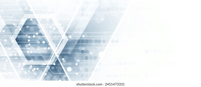 Technology innovation background, idea of global business solution. Vector art.