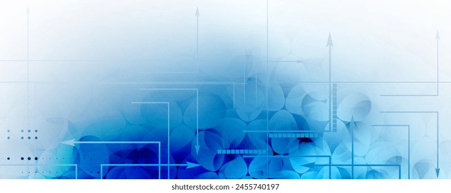 Technology innovation background, idea of global business solution
