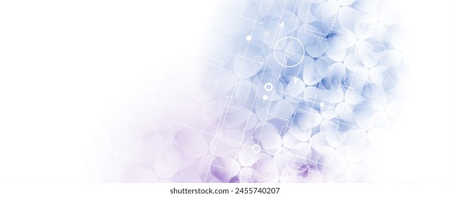 Tecnología de fondo de innovación, idea de solución global de negocios