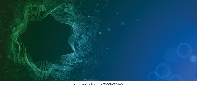 Technology innovation background, idea of global business solution