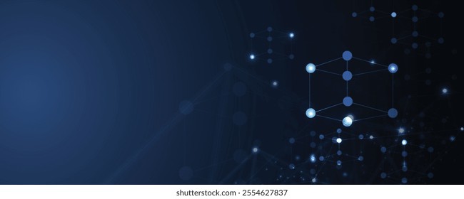 Technology innovation background, idea of global business solution