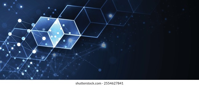 Technology innovation background, idea of global business solution