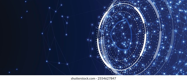 Technology innovation background, idea of global business solution