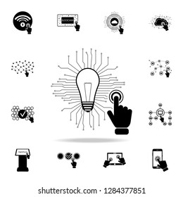 technology innovation concept on touch screen icon. Detailed set of digital touch icons. Premium graphic design. One of the collection icons for websites, web design, mobile app