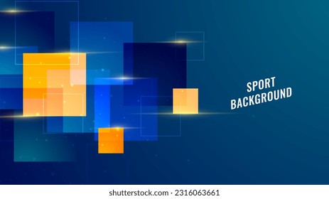 Technology innovation concept vector background. Dark blue abstract high-speed background design