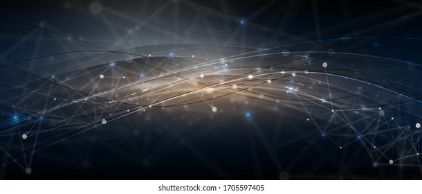 Technology innovation cyber  background, idea of global business solution