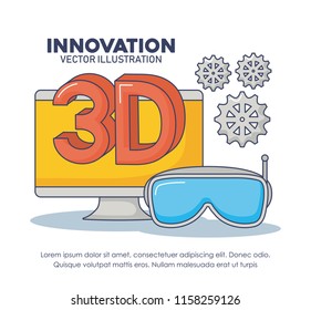 Technology and innovation design icon vector ilustration