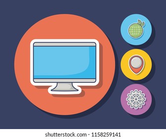 Technology and innovation design icon vector ilustration
