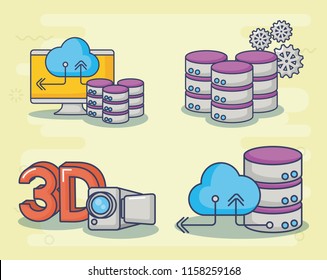 Technology and innovation design icon vector ilustration