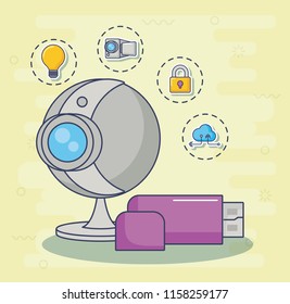 Technology and innovation design icon vector ilustration