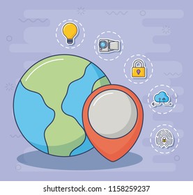 Technology and innovation design icon vector ilustration