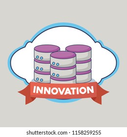 Technology and innovation design icon vector ilustration