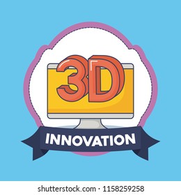 Technology and innovation design icon vector ilustration