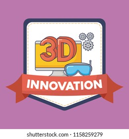 Technology and innovation design icon vector ilustration