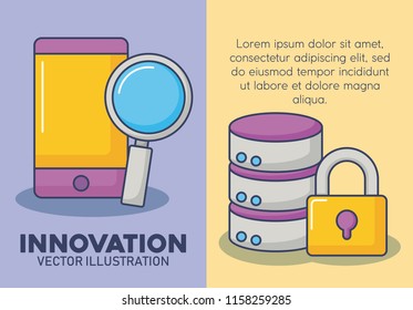 Technology and innovation design icon vector ilustration