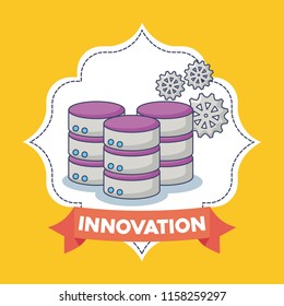 Technology and innovation design icon vector ilustration