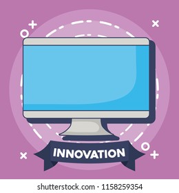 Technology and innovation design icon vector ilustration
