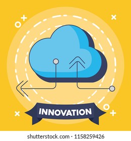 Technology and innovation design icon vector ilustration