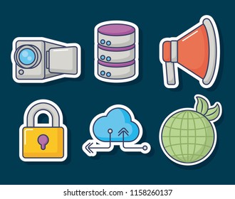 Technology and innovation design icon vector ilustration