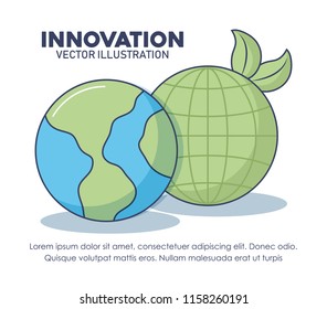 Technology and innovation design icon vector ilustration