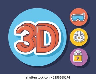 Technology and innovation design icon vector ilustration